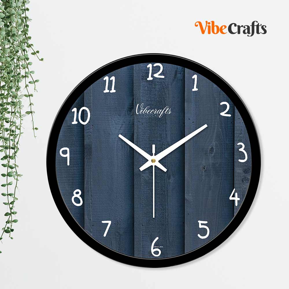 Wooden Texture Designer Wall Clock