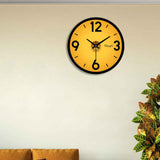 Yellow Color Wall Clock