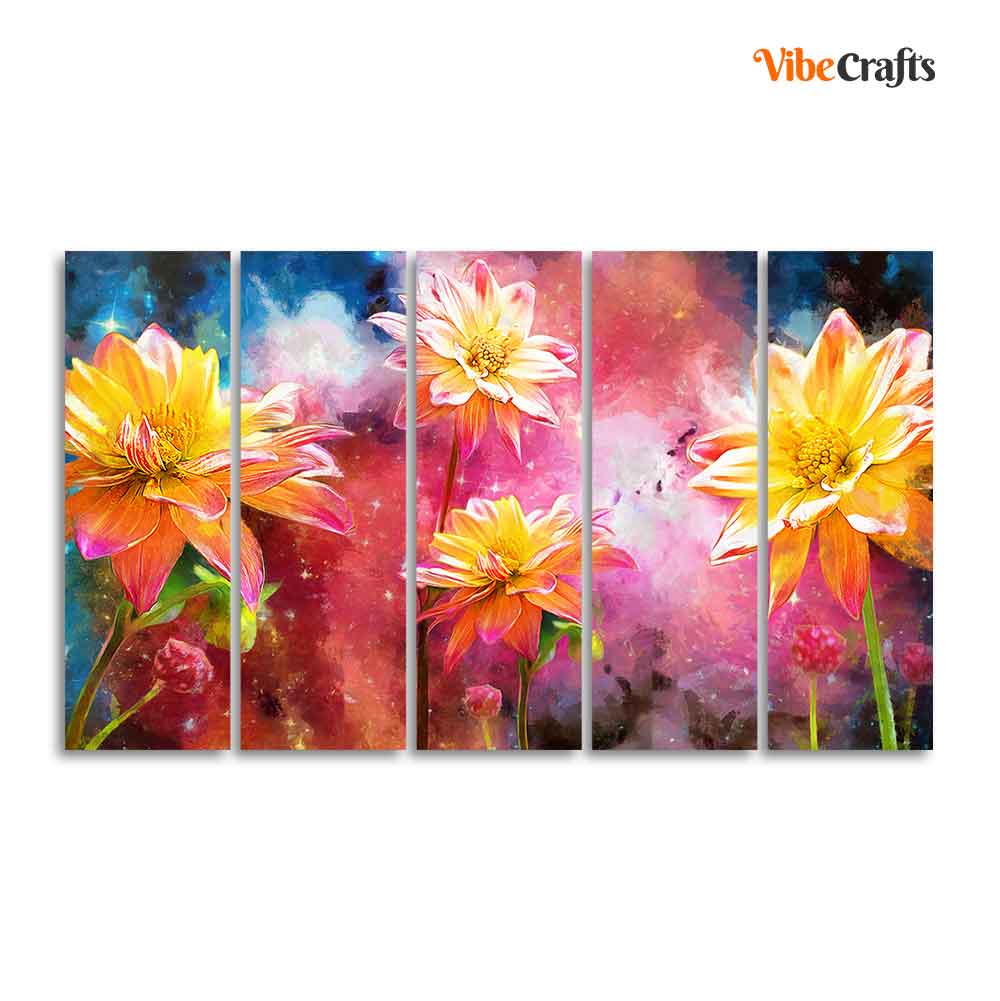 Yellow Flower Canvas Wall Painting