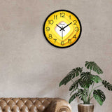 Yellow Quadrilateral Design Premium Wall Clock