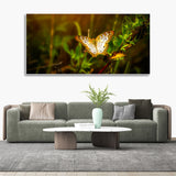 Premium Canvas Wall Painting of A Beautiful Butterfly in Forest